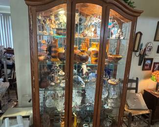 Curio Cabinet with the next pics showing all of the wonderful items inside