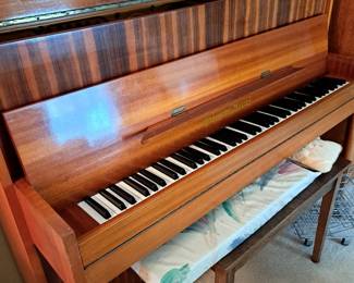 Mid Century Modern Upright Piano