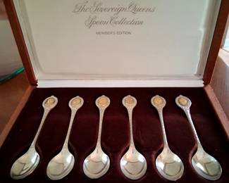 Franklin Mint, The Sovereign Queens Spoon Collection