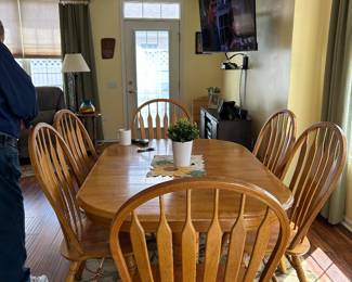 Dining table and chairs