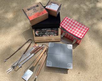 Lot 3710 GrillingSmoking Kit Tools Restoration Hardware