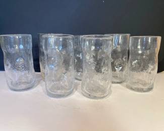 Lot 3859 Blenko Dimpled Glass Tumblers