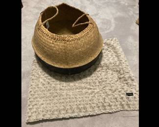 Lot 3620 Handwoven Basket Blanket Pandemonium Seattle