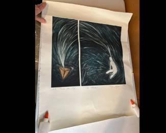 Lot 3914 Original Signed Lithographic Art Print The Links