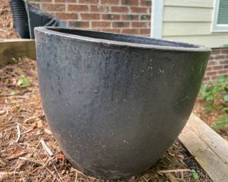 Lot 3835 Brown Ceramic Garden Planter Flower Pot