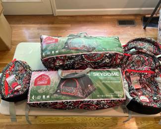 Lot 3881 Vera Bradley Coleman Tents BackpacksBags