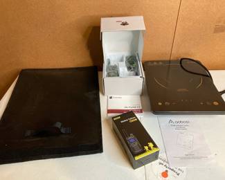 Lot 3811 Single Induction Cooker Radioddity Twoway Radio Walkie Talkies Waterproof Bag