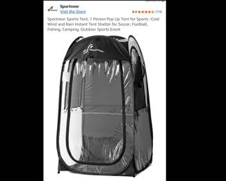 Lot 3744 Sportneer One Person Tent New in Packaging