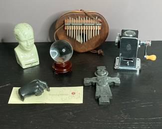 Lot 3544 Paperweights Thumb Piano Pencil Sharpener Hand