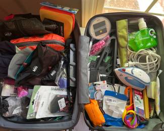 Lot 3502 Travel Accessories Organizer Items in Lojel Carryon Luggage