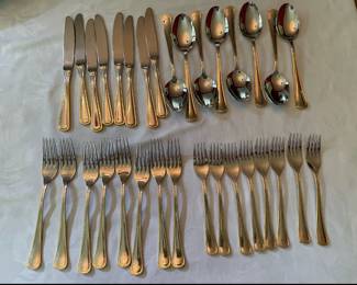 Lot 3757 Abert Italy Stainless 1810 Flatware
