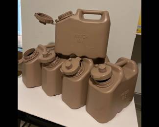 Lot 3660 Emergency Disaster Prep Sceptor 2.5 gal Jugs Food Grade Water Jug BPA Free
