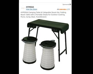 Lot 3746 Hyperax Portable Table Stools New