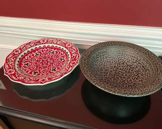 Lot 3589 Dennis Bern Glazed Pottery Bowl Handmade Platter