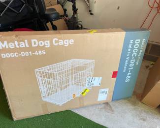 Lot 3594 Large Black Dog Crate