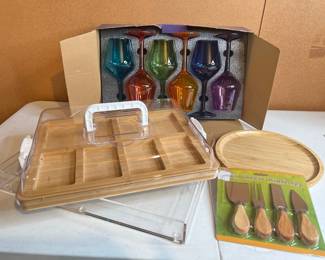 Lot 3787 Wine Cheese Picnic Supplies New