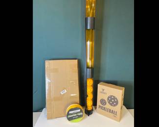 Lot 3863 Pickleball Ball Hopper Balls Setup Tape