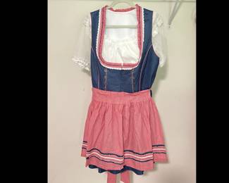 Lot 3625 Octoberfest Costume Womens Dirndl Size XL