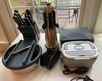 Lot 3641 Carote Knife Set Utensil Set Electric Lunchbox Mandolin Cutter