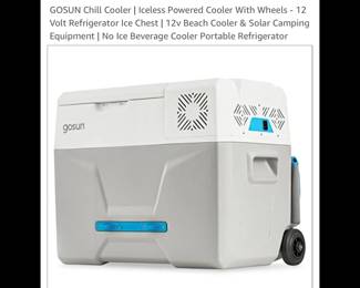 Lot 3702 Gosun Chill Electric Cooler New in Box