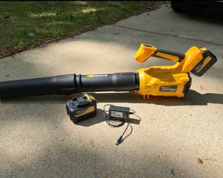 Lot 3704 Sihuird 21v Cordless Leaf Blower wBatteries