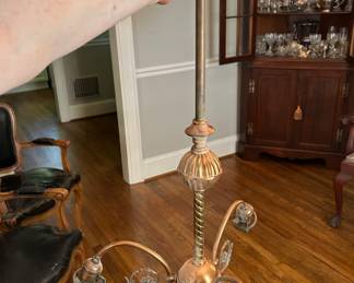 Vintage copper 3 arm light