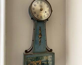Ingraham banjo wall clock, c. first quarter 20th Century