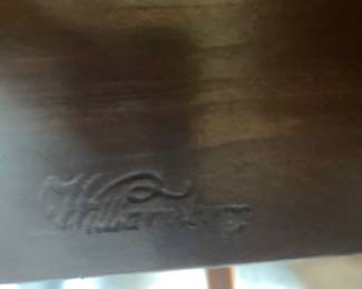 Kittinger Signed Mahogany Clawfoot Swingleg, Kittinger/Williamsburg Stamped, Model CW 134, paper label also in place, Chippendale style, ball and claw feet