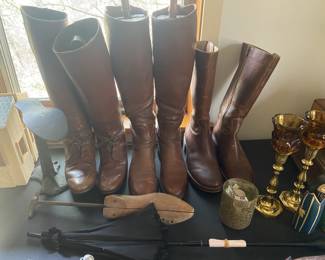 Vintage Original Metamora Hunt Club Leather Riding Boots