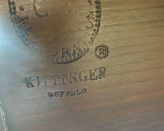 Kittinger Signed Mahogany Clawfoot Swingleg, Kittinger/Williamsburg Stamped, Model CW 134, paper label also in place, Chippendale style, ball and claw feet
