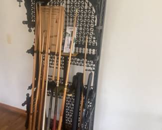 Rare Antique Billiard Cue Stick Stand, Pool Billiard Cue Rack, Floor Cue Rack, Freestanding Billiard Cue Rack, Pool Cue Rack