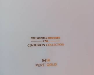 Centurian collection pure gold China set