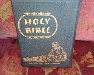vintage large family bible