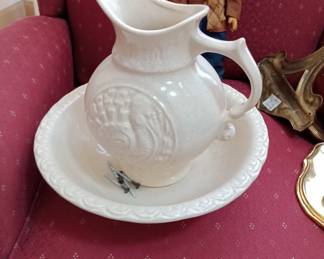 pitcher and bowl