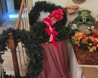 wreaths and other seasonal decorations, Christmas, Halloween, Easter, etc