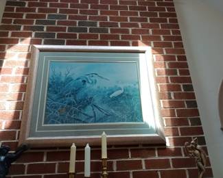 large signed framed print