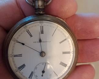 Vintage Sterling silver Seth Thomas Pocket watch