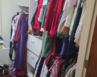 lots of men and womens clothing