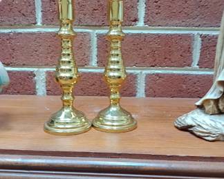 heavy brass candle sticks Baldwin