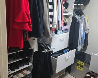lots of men and womens clothing