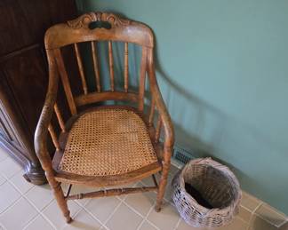 vintage oak chair