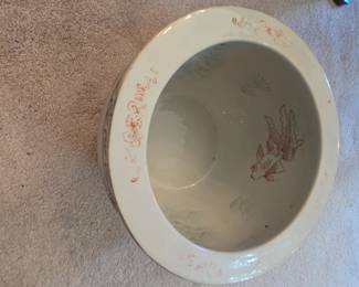 porcelain koi fishbowl / planter