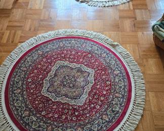 matching round rugs