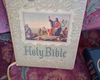 vintage large family bible