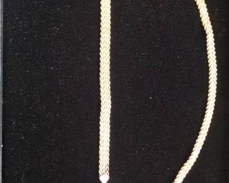 14k gold necklace and matching bracelet