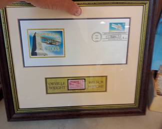 Wright Brothers first day issue framed stamp