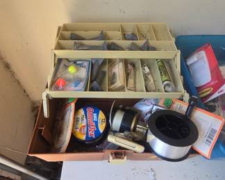 tackle box full of stuff