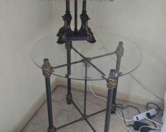 glass top end tables 2 available