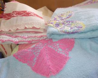 Decorated bath towels