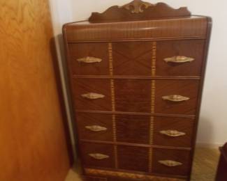 Matching Waterfall chest of drawers